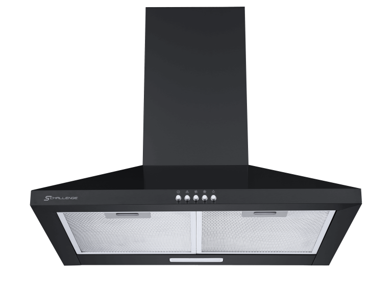 Hotte pyramidale AMB-60A17B Schallenge noire