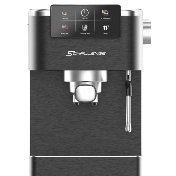 Machine café noir AMB-024CM Schallenge 2-en-1 inox
